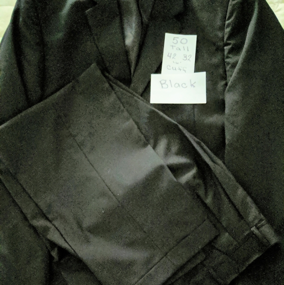 Men's black suit